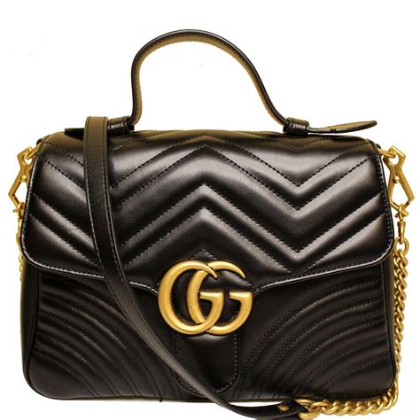 gucci black bag gg|Gucci marmont small shoulder bag.